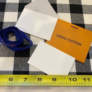 Louis Vuitton ribbon and blank gift tag